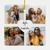 Best Friend Foto Colage Ornamente (Rückseite)