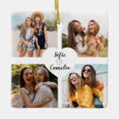 Best Friend Foto Colage Ornamente (Vorderseite)