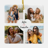 Best Friend Foto Colage Ornamente (Vorderseite)