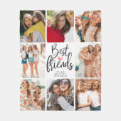 Best Friend Foto Collage Fleece Blanket (Vorderseite)