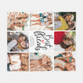 Best Friend Foto Collage Fleece Blanket (Vorderseite (Horizontal))