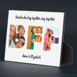 Best Friend Foto Collage Personalisierte Quote BES Fotoplatte<br><div class="desc">Best Friend Foto Collage Personalisierte Quote BESTE FREUNDIN</div>