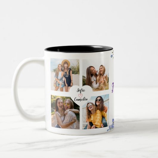 Best Friend Foto Colour Kaffee Tasse (Links)