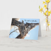 best friend funny birthday card, talking giraffes karte (Gelbe Blume)