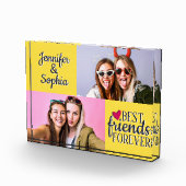 Best Friend für immer zwei Bilder Vorlage modern Fotoblock (Rechts)