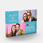 Best Friend für immer zwei Bilder Vorlage modern Fotoblock (Links)