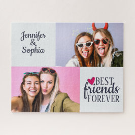 Best Friend für immer zwei Bilder Vorlage modern Puzzle