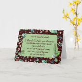 Best Friend Geburtstag Christlich Dankbarkeit Spaß Karte (Gelbe Blume)