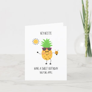 Best Friend Geburtstag Spaß Ananas Dankeskarte