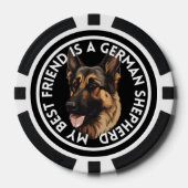 Best Friend German Shepherd Pokerchips (Vorderseite)
