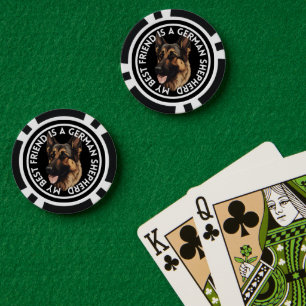 Best Friend German Shepherd Pokerchips