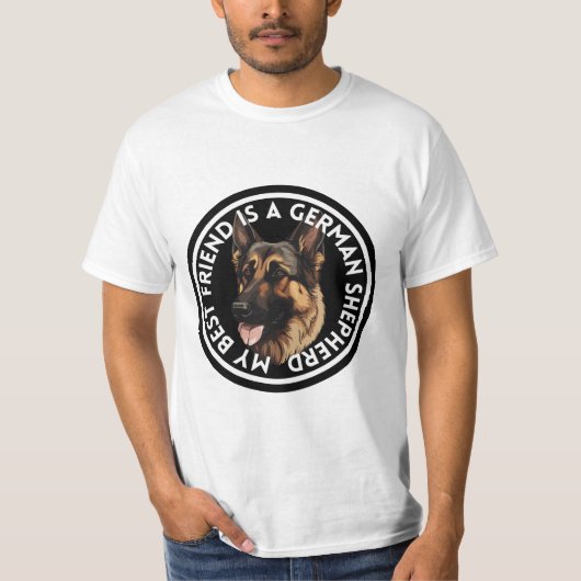 Best Friend German Shepherd T-Shirt (Vorderseite)