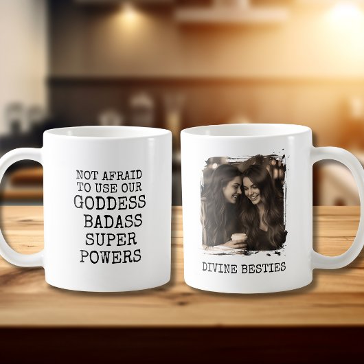 Best Friend Gift Coffee Mug Bestie Goddess Photo Kaffeetasse