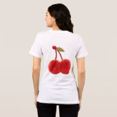 Best Friend Gift – Cute Cherry Duo with Happy Face Tri-Blend Shirt (Rückseite voll)