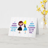 Best Friend Gossip Karte (Gelbe Blume)