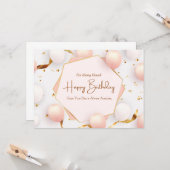 Best Friend Happy Birthday Greeting Karte (Vorderseite/Rückseite Beispiel)