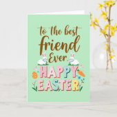 Best Friend Happy Easter Card Karte (Gelbe Blume)