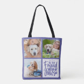 Best Friend hat Paws Pet Foto Hund Lover Tasche (Rückseite)