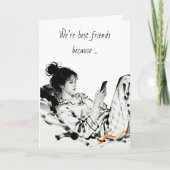 Best Friend Humor | Showing Appreciation Karte (Vorderseite)