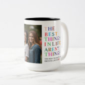 Best Friend in the World Custom Photo Zweifarbige Tasse (VorderseiteRechts)