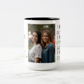 Best Friend in the World Custom Photo Zweifarbige Tasse (Mittel)