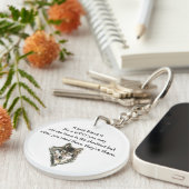 Best Friend Inspiration Wolf, Wölfe Post Schlüsselanhänger (Vorderseite rechts)