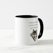 Best Friend Inspiration Wolf, Wölfe Post Tasse (VorderseiteRechts)