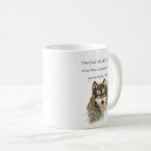Best Friend Inspiration Zitat Wolf, Wölfe Kaffeetasse (VorderseiteRechts)