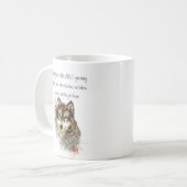 Best Friend Inspiration Zitat Wolf, Wölfe Kaffeetasse (Vorderseite Links)