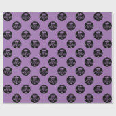BEST FRIEND Kronenwrapping Paper lila und schwarz Geschenkpapier (Flach)