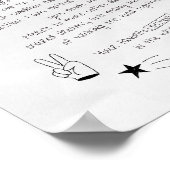 Best Friend Letter Poster (Ecke)