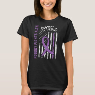 Best Friend Lupus Awareness USA Flag Products Clot T-Shirt