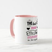 Best Friend macht BEST GODMOTHER - Personalisiert Tasse (Vorderseite Links)
