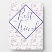 Best Friend Modern Typografy Script Fotoplatte (Vorderseite)