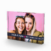 Best Friend Moderne BESTE FREUNDIN von Fotovorlage Fotoblock (Rechts)