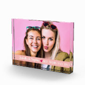 Best Friend Moderne BESTE FREUNDIN von Fotovorlage Fotoblock (Rechts)