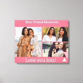 Best Friend Moments Photo Collage – Personalized  Leinwanddruck