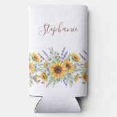 Best Friend Mug Sunflower Border Selters Dosenkühler (Rückseite)