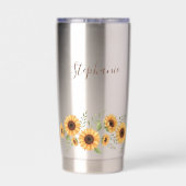 Best Friend Mug Sunflower Border Thermobecher (Rückseite)