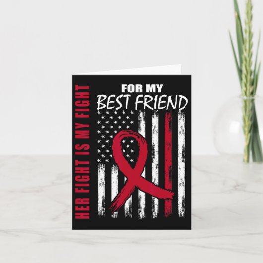 Best Friend Multiple Myeloma Awareness American Fl Karte (Vorderseite)