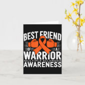 Best Friend Of A Warrior Multiple Sclerosis Awaren Karte (Gelbe Blume)