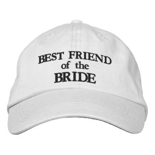 Best Friend of the Bride Black Custom Chic Hochzei Bestickte Baseballkappe