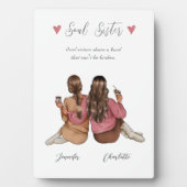 Best Friend Personalisiert Plaque Fotoplatte (Vorderseite)