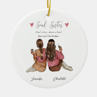 Best Friend Personalisiert Plaque Keramik Ornament