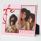 Best Friend Pink Foto Plaque Fotoplatte (Seite)