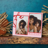 Best Friend Pink Foto Plaque Fotoplatte (Seite)