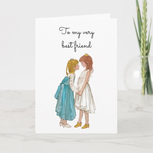 Best Friend Please be my Maid of Honor Princess Einladung (Vorderseite)