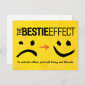 Best Friend Postcard, The Bestie Effect Postkarte (Vorne/Hinten)