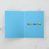 Best Friend Rainbow Personalisiert Geburtstag Karte (Innenseite)