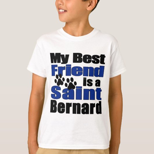 Best Friend Saint Bernard T-Shirt (Vorderseite)